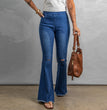 Jeans Women's European And American High Waist Elastic Waist Head