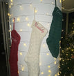 Embroidered Knitted Christmas Stockings Gift Bag