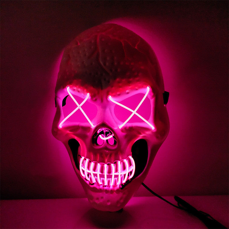 Halloween Skull Glowing Mask Bar Night Horror