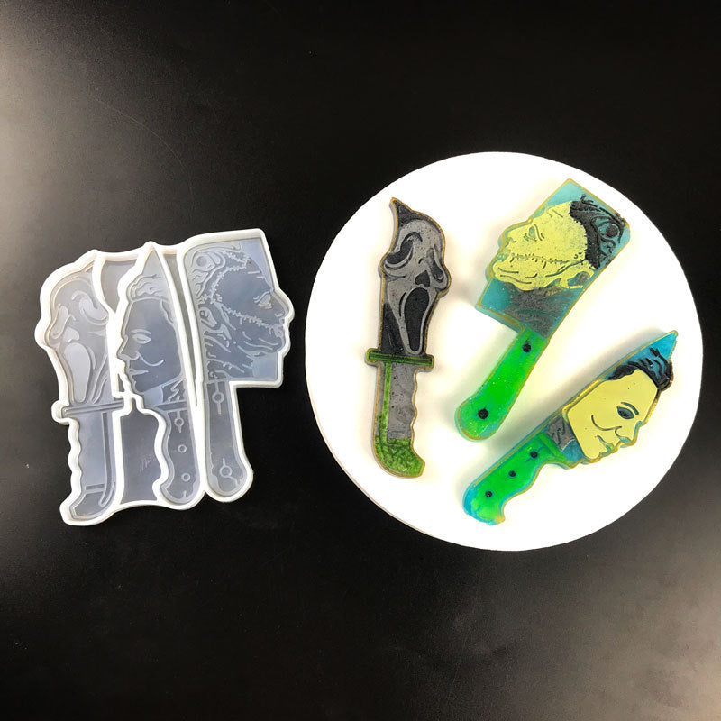Halloween Knife Decorative Silicone Mold Drop Glue