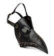 Woman Plague Doctor Mask Black Death Halloween Steam Punks Beak Synthetic Leather