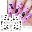 Halloween Pumpkin Nail Sticker Watermark Sticker