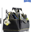 16 in Heavy Duty Tool Bag with 1 Mini Tool Box,Waterproof Tool Tote Bag with Adjustable Shoulder Strap,Large Capacity Tool Organizer Bag for Men,Carrier and Organizer,Blue