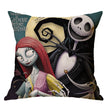 Linen Skull Halloween Pillow Cover