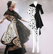 Halloween Costume Cosplay Evil Queen Black White Dress Jacket