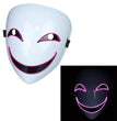 Glowing Black  Halloween Mask