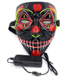 EL Cold Light Ghost Festival Halloween Horror Scary Tricky Mask