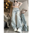 Loose Slimming Pure Color All-matching Straight-leg Pants