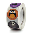 Design Pattern Owl Ghost Skull Pumpkin Bat Spider Halloween Candy Bag Sticker Label