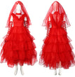 Halloween Costume Beetlejuice Cosplay Wedding Dress