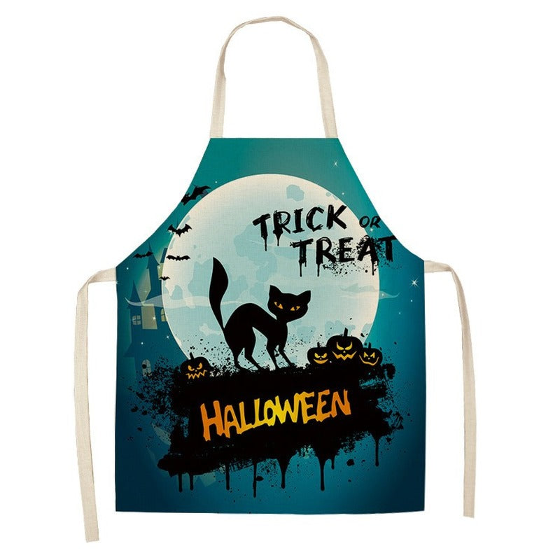 New Hot Sale Halloween Cotton And Linen Apron