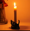 Skull Hand Guard Candlestick Base Halloween Furnishings Jewelry Storage Tray
