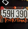 Halloween Personality Myers License Plate Frame