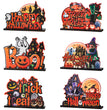 Halloween Wooden Ornaments Horror Atmosphere Arrangement Pumpkin Decoration