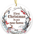 2023 Christmas Round Wooden Plaque Hanging Decoration Cross-border Christmas Hanging Decoration Souvenir