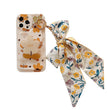 Autumn Leaves And Flowers With Bow Silk Scarf Phone Cases