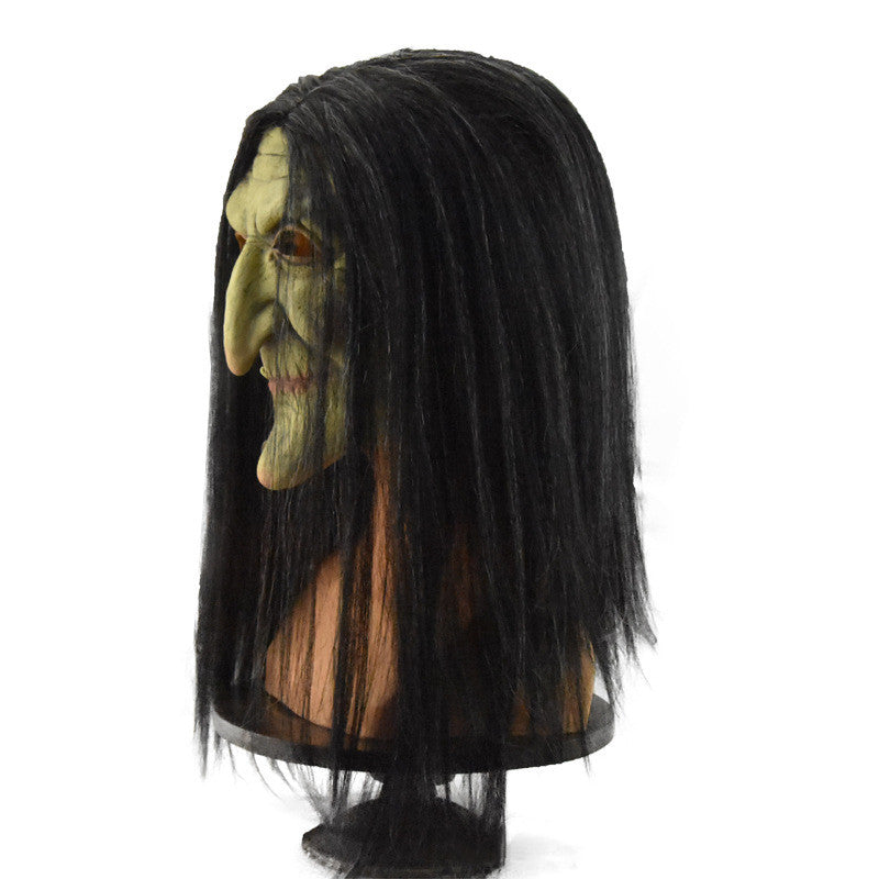 Halloween Party Dress Up Scary Witch Latex Head Cover