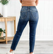 High Grinding Elastic Plus Size Women's Jeans