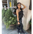 Tight Pleated High Waist Stretch Leather Pants