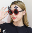 Creative 2024 Happy New Year Party Glasses Supplies Photo Props Holiday Dance Dress Up Funny Glasses