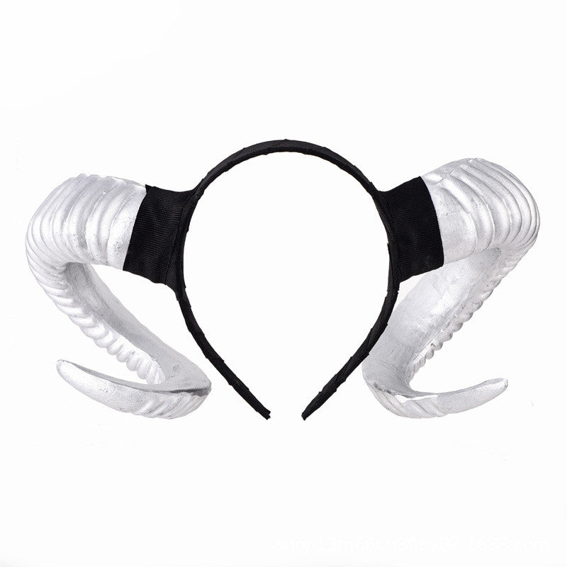Fashionable Personality Halloween Ram's Horn Hair Band