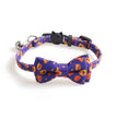 Halloween Pumpkin Cat Collar Two Piece Set Kitten Collar Saliva Bib