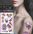 Creative Halloween Fluorescent Flower Arm Tattoo Sticker
