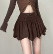 Women's Irregular Lace-up Waist Skirt