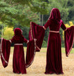 Halloween Retro Little Red Riding Hood Vampire Witch Costume