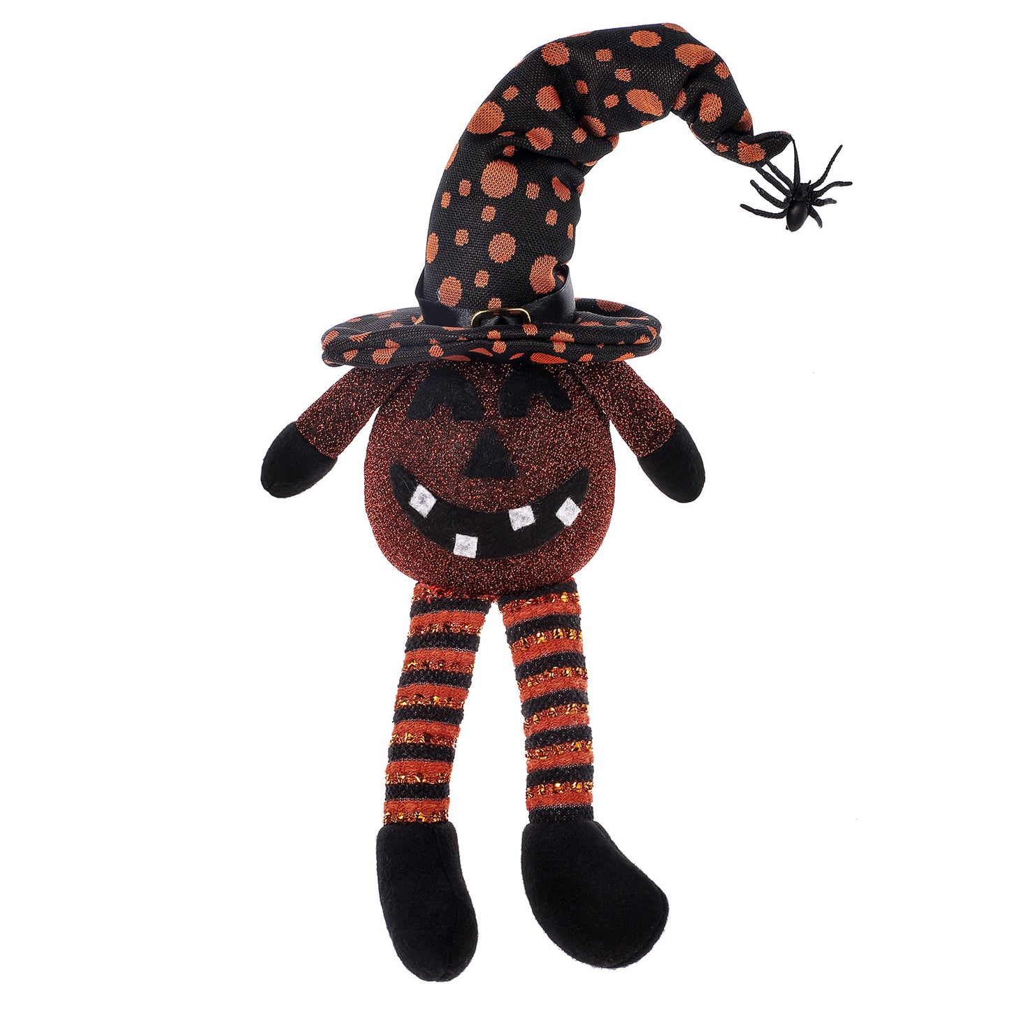 Halloween Dwarf Long Legs Sitting Decoration Piece Spider Glow Grimace Pumpkin Doll
