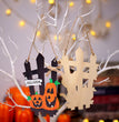 Halloween Black Cat Fence Door Decorations Hanging