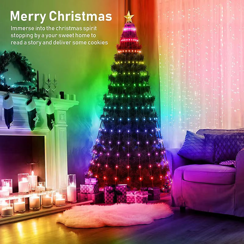 Outdoor Christmas Decoration Intelligent Point Control String Lights