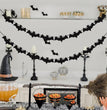 Halloween Party Decoration String Flag Banner Bat Glitter Pull Flower