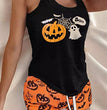 Two Piece Split Printing Set Of New Halloween Home Clothes