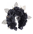 Dark Bird Bone Hair Hoop Halloween Rose
