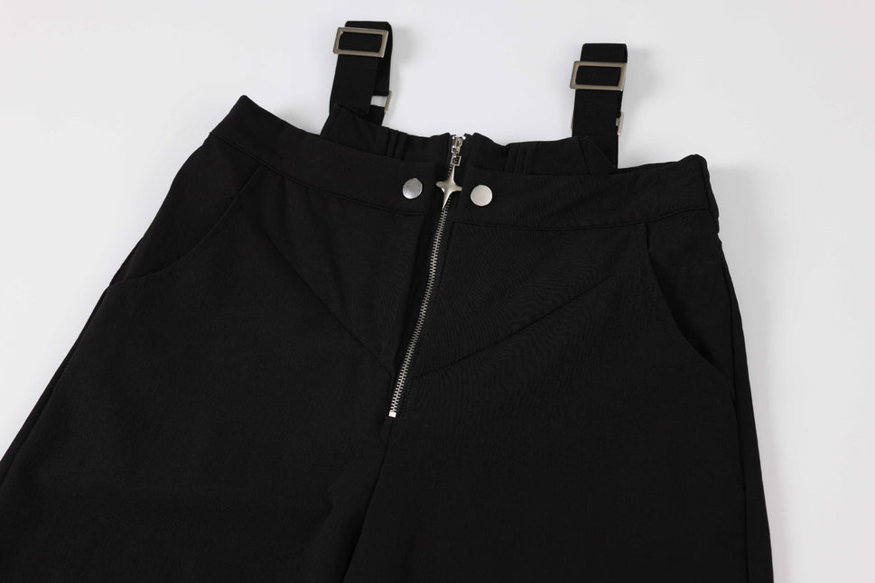 Hot Girl Zipper Design Casual Trousers