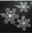 Christmas Decoration Acrylic Transparent Snowflake Christmas Tree Decoration Pendant DIY Christmas Decor For Home