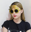 Creative 2024 Happy New Year Party Glasses Supplies Photo Props Holiday Dance Dress Up Funny Glasses