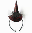 Halloween Witch Headband Spider Skull Witch Hat Decoration Supplies Bat Headdress