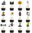 Fashion Simple Halloween Cake Decorative Planting Flags
