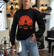 Women's Halloween Crew Neck Long Sleeve Sweatshirt