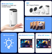 Projector HY300 PRO 8K Android 14 Dual Wifi6 290ANSI Allwinner H726 BT5.4 1080P 1280*720P Home Cinema Outdoor Projetor