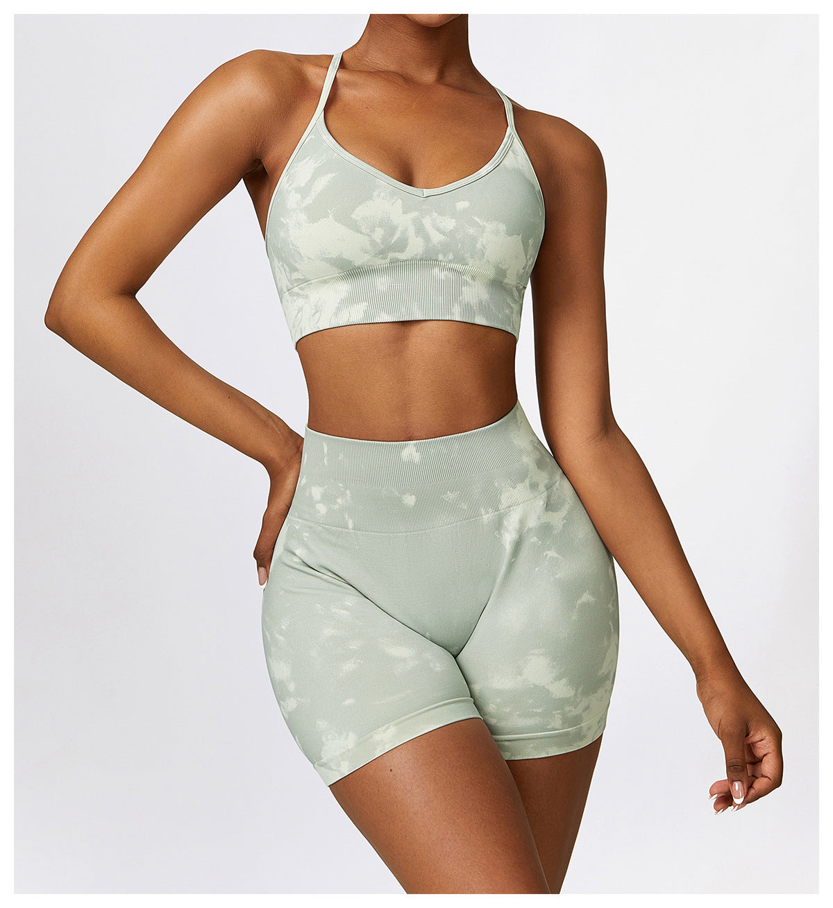 Camouflage Printing Seamless Yoga Suit