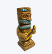 Drum Tiki Solar Light For Home And Outdoor Decor, Drum Tiki Solar Powered Flickering LED Garden Light Backyard Bongo Tiki Halloween Decoration