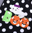 Long Sleeve Girls Halloween Dress Black Pumpkin Ghost