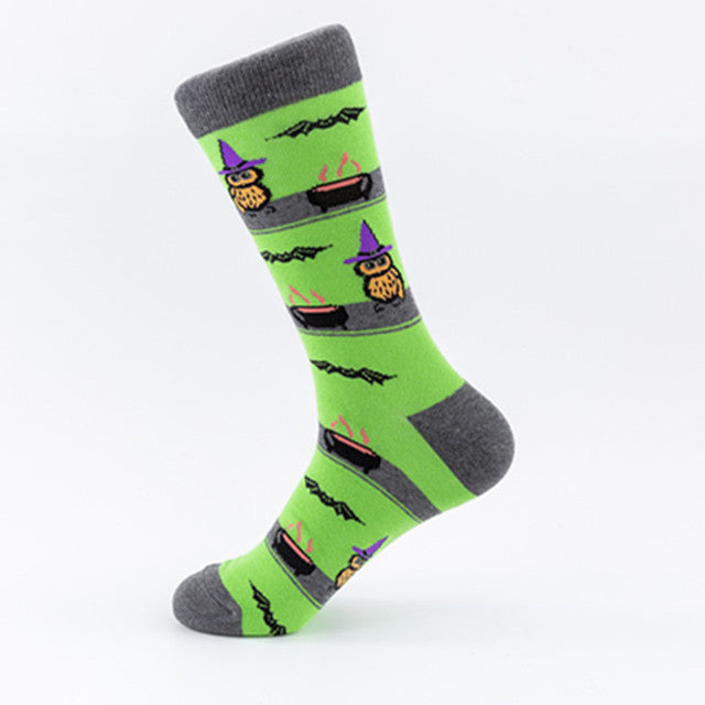 NEW Halloween Socks Pumpkin Bat Human Skeleton
