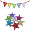 Christmas Three-dimensional Plastic Mesh Star Decoration