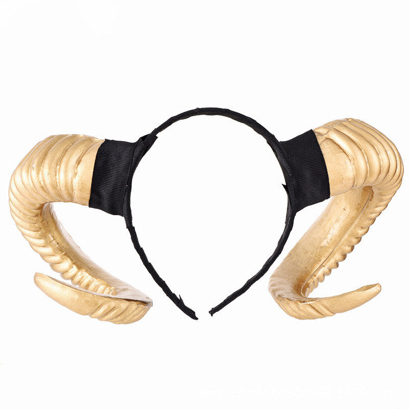 Fashionable Personality Halloween Ram's Horn Hair Band
