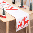 Christmas Table Flag Double Printing Snowman Table Mat
