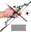 3-Size Mini Stainless Steel Compound Bow & Arrow Set with Pulley System for Beginners Indoor/Outdoor Fun LH/RH Use Ultimate Gift for Teens & Adults